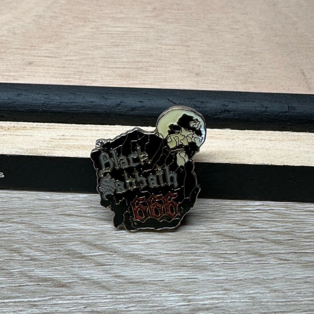 Rare Vintage Black Sabbath Enamel Pin